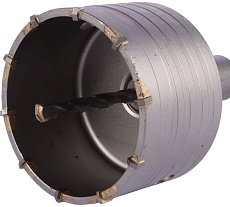 Коронка по кирпичу, камню, бетону 90 мм, М22, SDS-plus для перфоратора DERZHI 8306-013