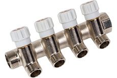 Коллектор Rvc 3/4 гш-1/2 ш на 4 выхода (под ЕК 16x1/2 ) 01414