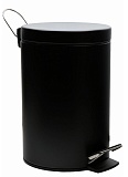 Ведро WasserKRAFT K-635BLACK 5л, с микролифтом, черный