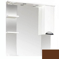 Зеркальный шкаф SanMaria Милан 90 R шоколадный