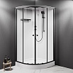 Душевая кабина Am.Pm X-Joy W94C-401-100BT 100x100 см прозрачная, черный матовый