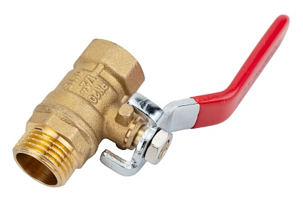 Шаровой кран ProfEco 1/2 ВР-НР, муфтовый, ручка, Ду15, Ру20 11Б27п1 PE-12FML