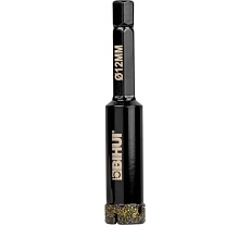 Коронка алмазная по стеклу и керамике 12 мм BIHUI DBW12