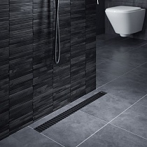 Трап для душа Timo Drain System 600 DS230106/03 60 см, вставка Lines, черный