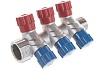 Комплект Valtec _15 VI7 Коллектор с вент. 3 вых.х3/4x1/2 НР, никель VTc.560.N.0503+ Адаптер д/коллектора /конус-плоскость/ 1/2 VTc.701.N.04 VT.VI7.K15.5600503.701