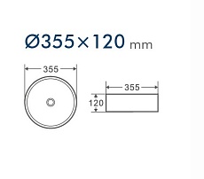 Раковина D&K Matrix DT1391516 35.5 см