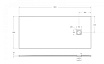 Поддон для душа BelBagno TRAY-MR-UNO-AH-180/80-35-W-BO 180x80 белый, накладка белый