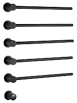 Полотенцесушитель электрический Wonzon&Woghand Hamburg WW-AL315-MB черный матовый