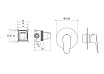 Смеситель для душа Aquatek Бетта AQ1166MB черный матовый