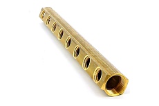 Магистральный коллектор Tiemme ВВ 1&quot; 9x1/2 В 50мм с отверстием 3/8 для воздухоотводчика 1970049