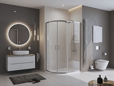 Поддон для душа BelBagno TRAY-MR-UNO-RH-120/90-550-35-W-R-BO 120x90 четверть круга, правый, накладка белый