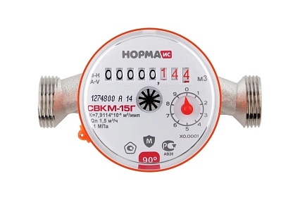 Счетчик воды Норма ИС СВКМ-15Г 110 мм 100001
