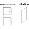 Боковая стенка Allen Brau Priority 90x200 см 3.31018.BBA прозрачная, черный браш