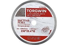 Диск алмазный отрезной сплошной по керамике 230х25.4/10х1.8 мм All-over Segmented slim Professional for Ceramic Industrial TORGWIN T1795150