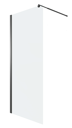 Душевая перегородка Niagara Eco NG-551-90BLACK 90x190 стекло прозрачное, черный