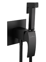 Смеситель Wonzon&Woghand Fit WW-88829009-MB с гигиеническим душем, черный матовый