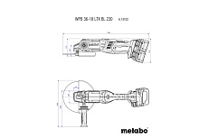 Аккумуляторная угловая шлифмашина Metabo WPB 36-18 LTX BL 230 613102840