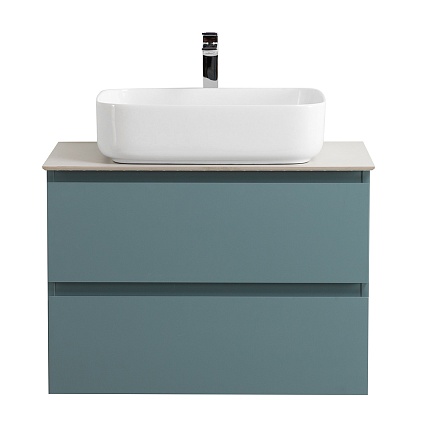 Мебель для ванной BelBagno Kraft 70 см со столешницей, эмаль, Голубой матовый