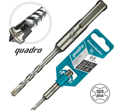 Бур Quadro (5x110 мм; SDS+) RENNBOHR 510511