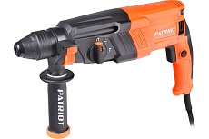 Перфоратор Patriot RH 307 SDS+, мощность 1125 Вт, 3.3 Дж, 3 режима работы, макс.диаметр 30 мм, набор буров и долот, глубиномер, кейс 140301369