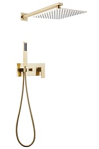 Душевой набор Abber Daheim AF8218G встраиваемый, матовое золото