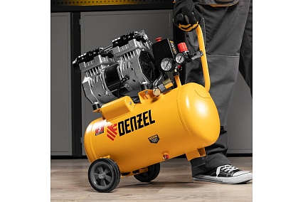 Безмасляный компрессор Denzel DLS950/24 950 Вт, 165 л/мин, ресивер 24 л 58026