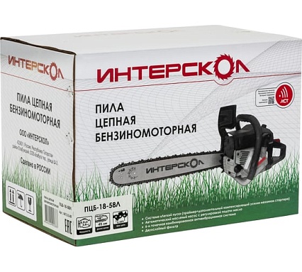 Пила цепная бензиномоторная Интерскол ПЦБ-18/58Л 847.0.0.40