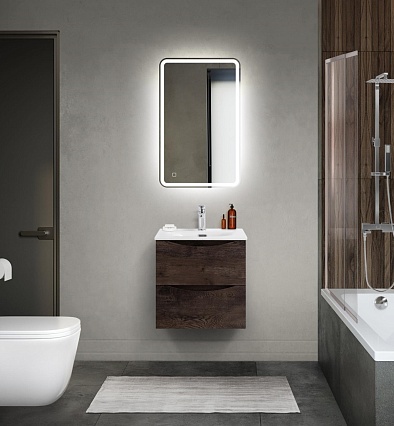 Мебель для ванной BelBagno Marino-Cer-Mini 50 см Rovere Nature Grigio