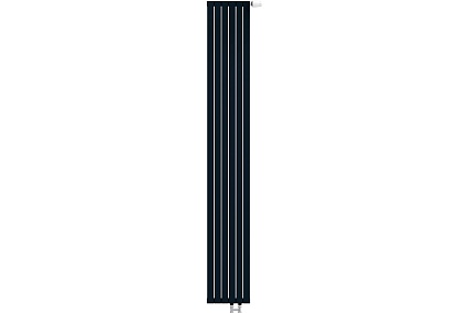Радиатор КЗТО соло в 2 -1750-6 нп ral9005 матовый СВ217506НRAL9005М