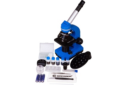 Микроскоп Bresser Junior Biolux SEL 40–1600x, синий 74322