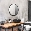 Зеркало Silver Mirrors Manhetten 77x77 см, черный