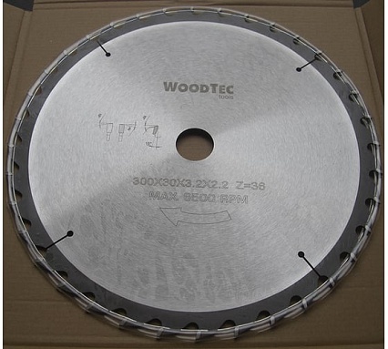 Пила дисковая 300x30x3.2/2.2 мм, Z36 WZ Woodtec ИН 299120