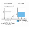 Мебель для ванной Санта Лондон 60 см, напольная (рак.Фостер 60), белый