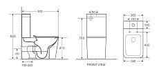 Унитаз-компакт WeltWasser Gelbach ST 001MT-BL черный матовый