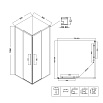 Душевой уголок Niagara Nova NG-2822-34BLACK 80x80 тонированный, черный