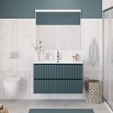 Тумба с раковиной BelBagno Uno 100 см Голубой матовый