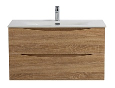 Тумба с раковиной BelBagno Marino-Cer-N 80 см Rovere Bianco