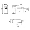 Смеситель для биде Lemark Bronx LM3708BL черный