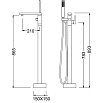 Напольный смеситель Timo Selene 2200/00Y-CR с душем, хром