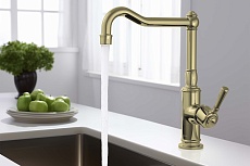 Смеситель для кухни Aquatek Классик AQ1580PG полированное золото