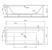 Акриловая ванна Am.Pm Inspire V2.0 W52A-180-080W-A 180x80 см