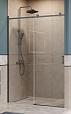Душевая дверь BelBagno SOFT_CLOSE-2-BF-1-140-C-GM 140x200 прозрачная, оружейная сталь
