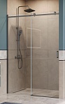 Душевая дверь BelBagno SOFT_CLOSE-2-BF-1-140-C-GM 140x200 прозрачная, оружейная сталь