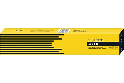 Электроды сварочные эб ОК-46.00 4.0 мм, 5 кг ZOLDER ЭК000143458