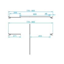 Душевая дверь RGW Passage PA-02 80x185 прозрачное