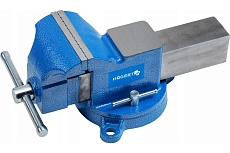 Слесарные тиски Hoegert Technik поворотные, 125 мм HT3B617