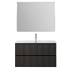 Тумба с раковиной BelBagno Uno-Mini 100 см Темно-серый матовый
