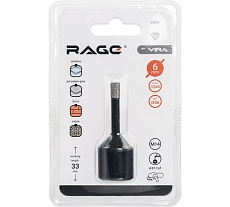 Коронка алмазная по керамике 6 мм М14 для УШМ RAGE by VIRA 559521