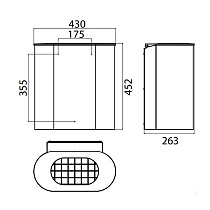 Ведро Emco System2 3553 001 02 хром