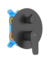 Смеситель для душа Aquatek Бетта AQ1147MB черный матовый